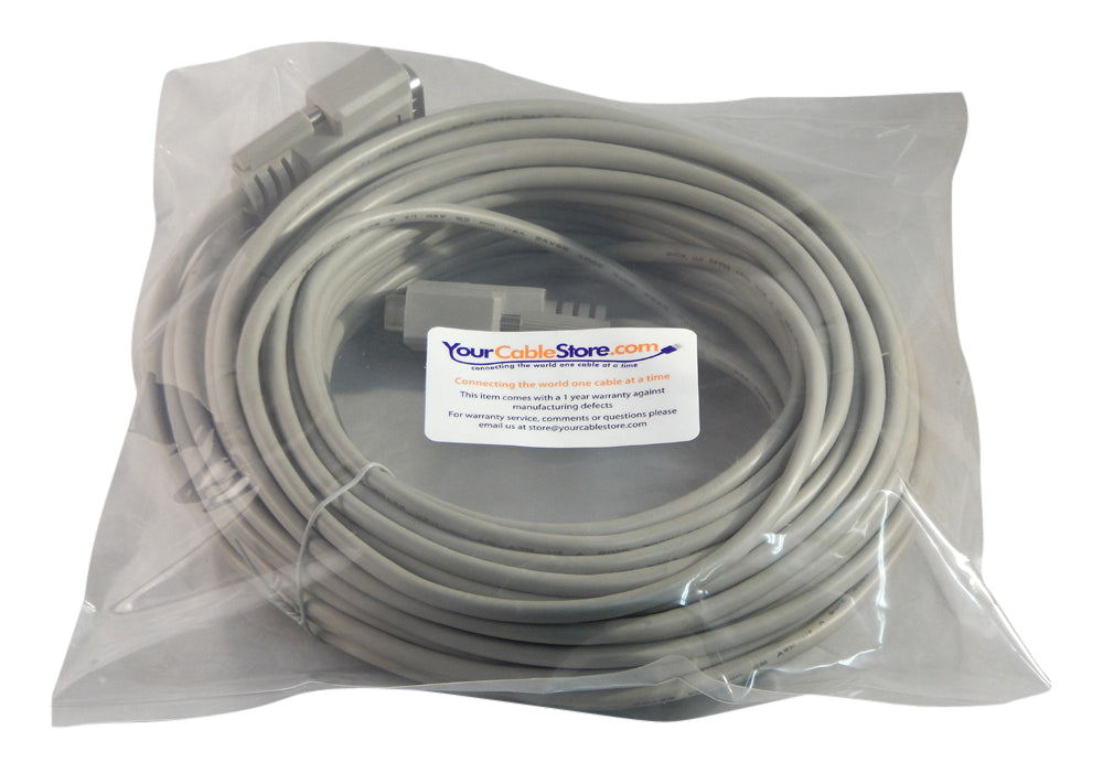 Your Cable Store 75 Foot DB9 9-Pin Serial Port Cable Male / Male RS232