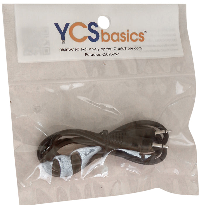 YCS Basics 3 Foot 2.5mm Mono Male / Male Cable