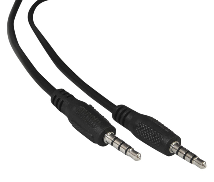 YCS Basics 3 Foot 3.5mm Male To Male  4 Conductor Cable