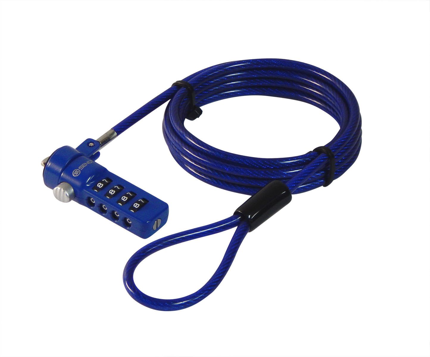 Sendt Blue Notebook / Laptop Combination Lock Security Cable