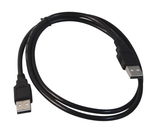 Your Cable Store 2 Foot Black USB 2.0 High Speed Male A To Male A Cable