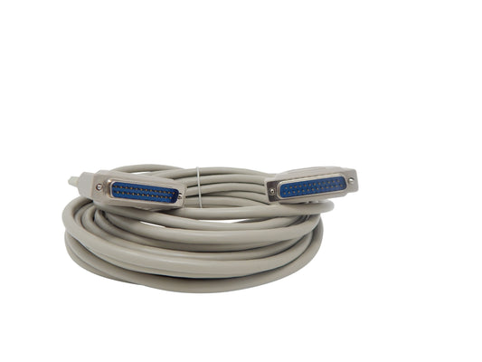 Your Cable Store 25 Foot DB25 25 Pin Serial Port Cable Male / Male RS232