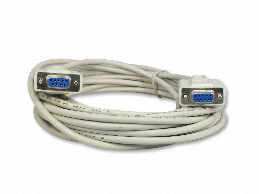 Your Cable Store 25 Foot DB9 9 Pin Serial Port Null Modem Cable Female / Female RS232