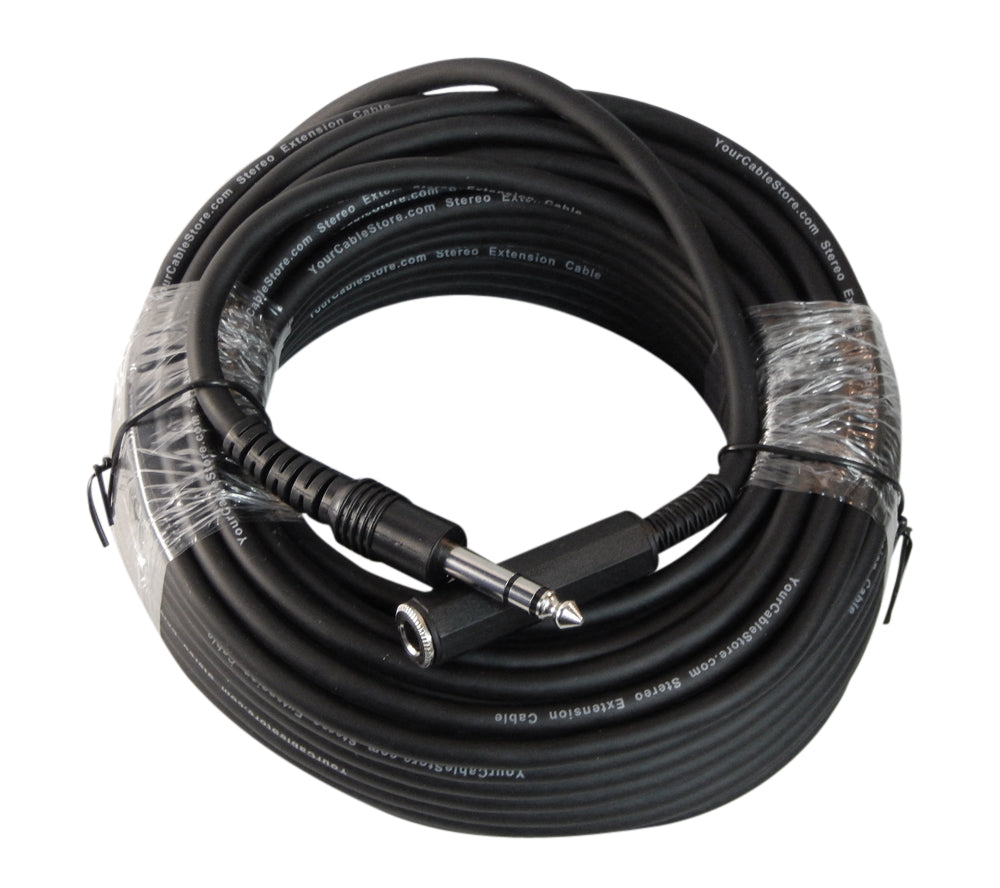 Your Cable Store 50 Foot 1/4 (6.3mm) Stereo Headphone Extension Cable