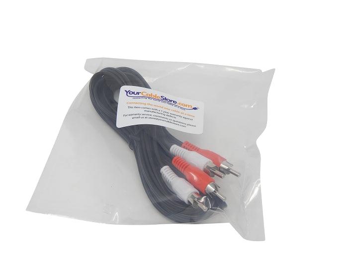 Your Cable Store 12 Foot RCA Audio Cable 2 Male To 2 Male