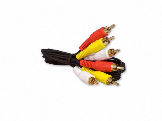 Your Cable Store 3 Foot RCA Audio / Video Cable 3 Male To 3 Male