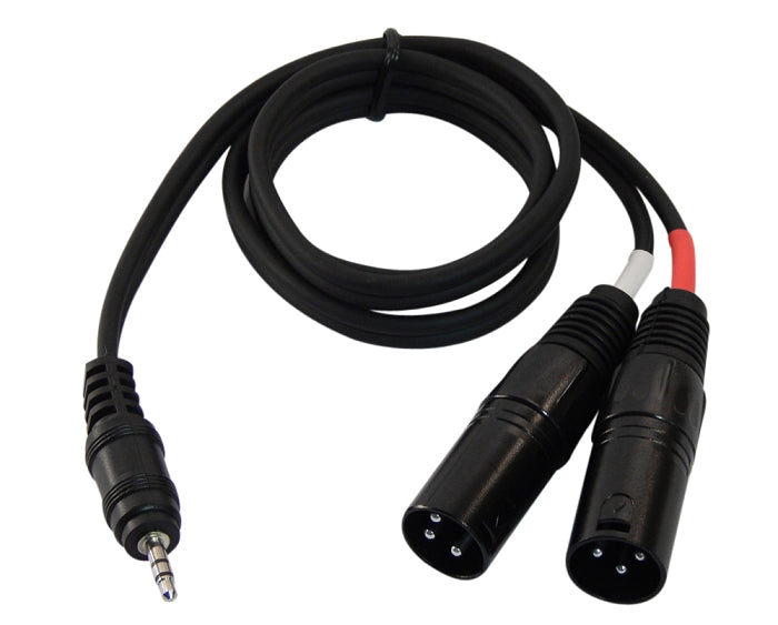 Sendt 3 foot 3.5mm Male to Dual XLR Male Cable