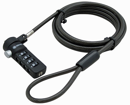 Sendt Black Notebook / Laptop Combination Lock Security Cable