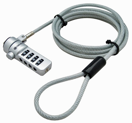 Sendt Silver Notebook / Laptop Combination Lock Security Cable