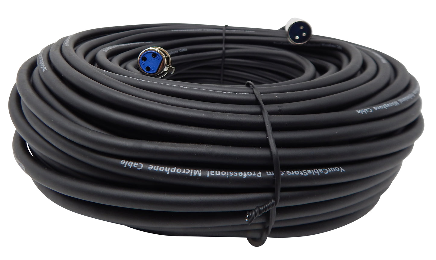 Your Cable Store 150 Foot XLR 3 Pin Male / Female Microphone Cable 20 AWG