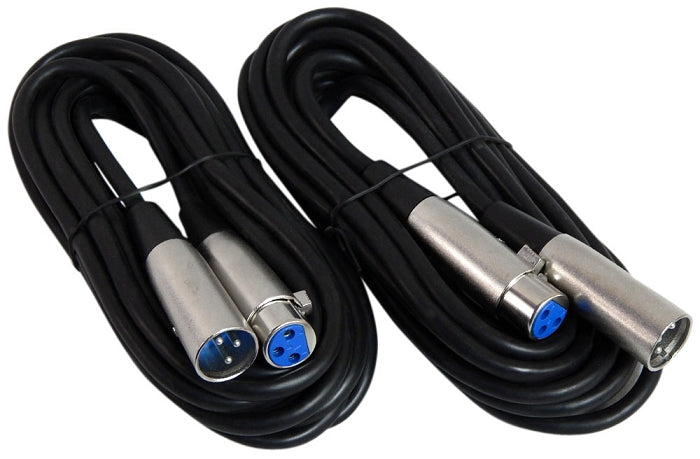 Your Cable Store XLR / Microphone Cable Kit Two 50 ft, Two 15 ft and Four 25 Foot XLR Patch Cables