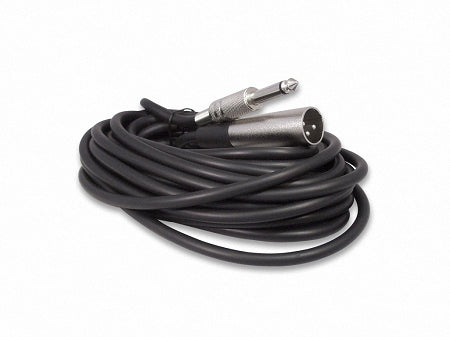 Your Cable Store 25 Foot XLR Male 3 Pin To 1/4 Mono Microphone Cable, Unbalanced